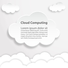 Cloud computing technology abstract scheme eps10 vector illustration