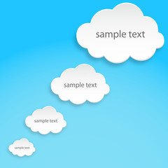 Cloud computing technology abstract scheme eps10 vector illustration