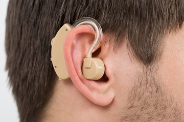 Ear With Hearing Aid