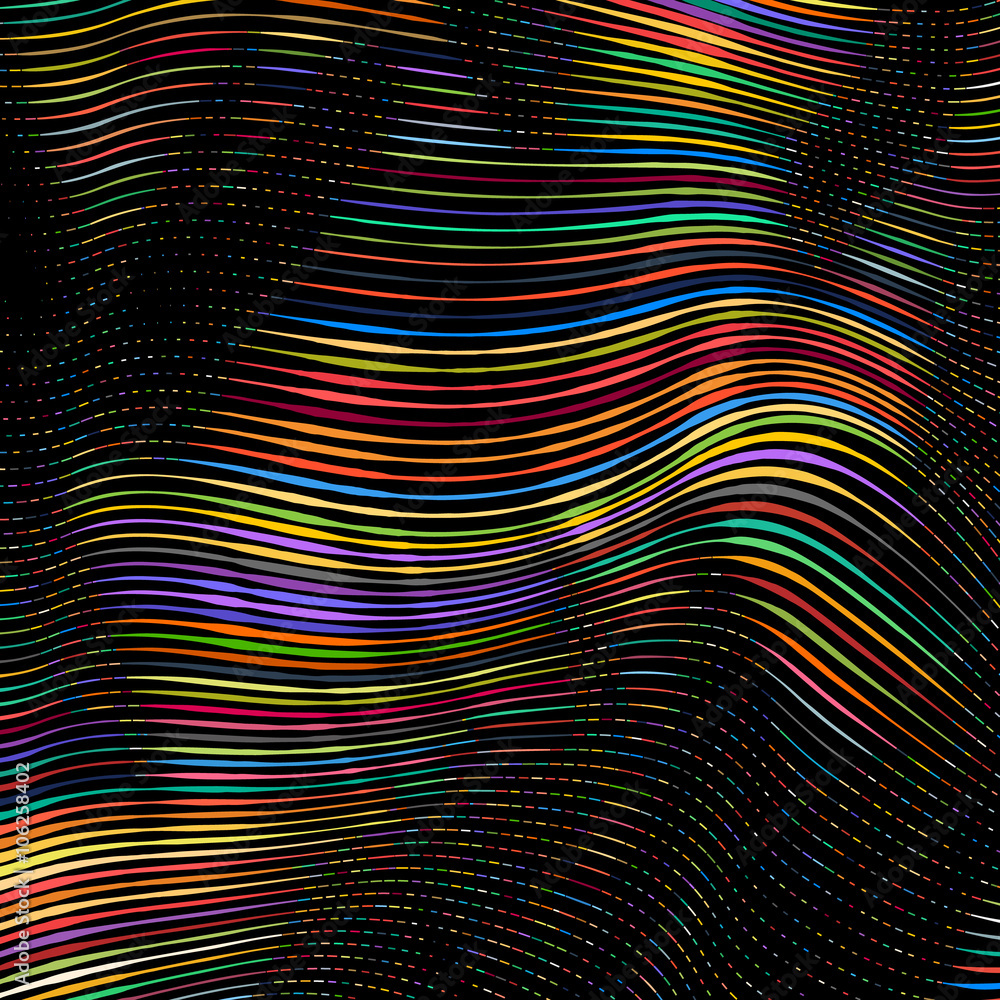 Poster abstract background with colorful lines