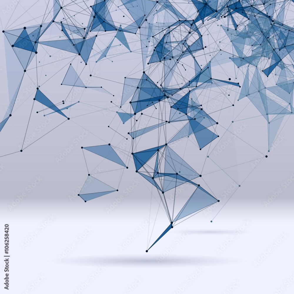Poster abstract background with dotted grid