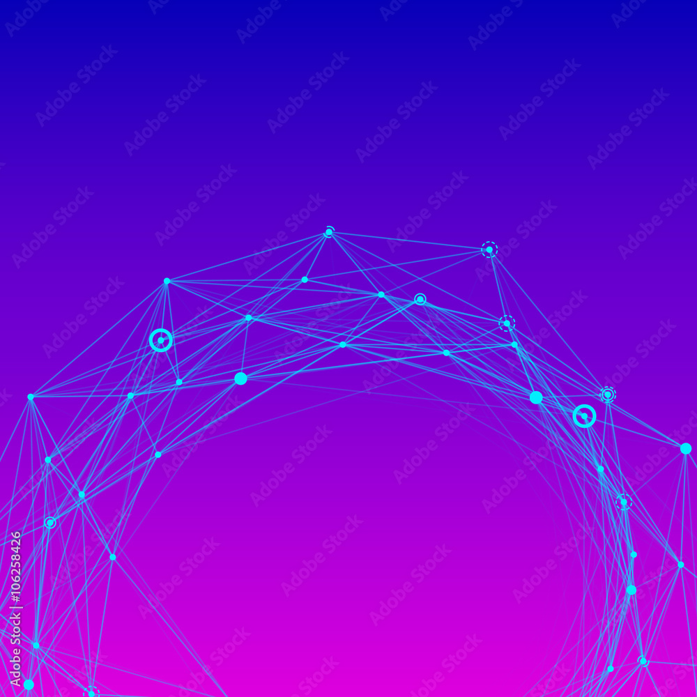Poster Abstract background with dotted grid