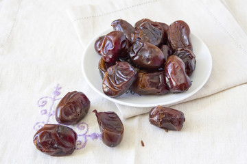Dried figs on a plate