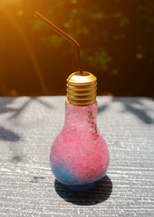 Trade Ideas for modern drinks packaged in a light bulb with a dr