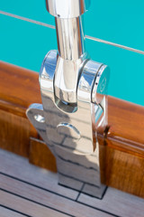 luxury sail boat parts detail