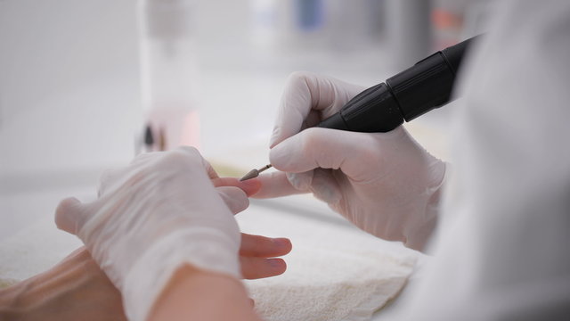 Electric nail professional manicure machine.