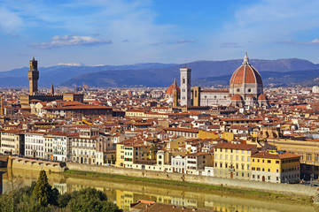 Fototapeta na wymiar view at the old Florence