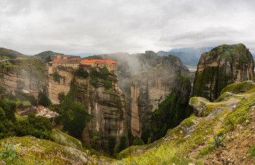 Meteora mountain in Greece