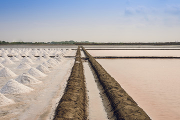 salt farming in Thailand