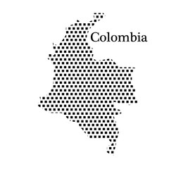 map of Colombia,dot