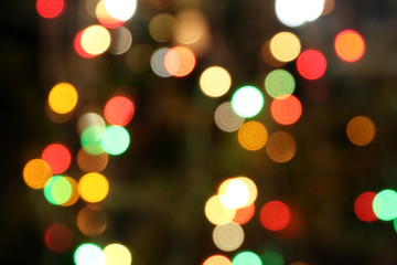 Fototapeta premium Multicolored defocused bokeh lights background