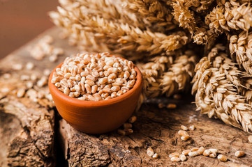 Ear of wheat bread