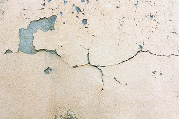 Background with old cracked wall