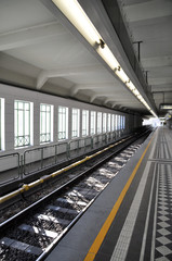 Fototapeta na wymiar Abandoned Subway Station
