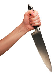 Hand with knife