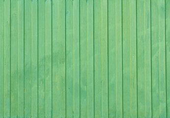 Green painted metal fence texture.