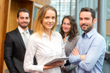Group of business workers