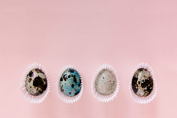 The easter eggs. The quail eggs. The background. The pattern.