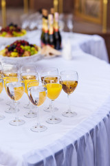 served table outdoor