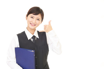 笑顔のビジネスウーマン