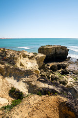 Landschaft an der Felsküste Portugal, Algarve