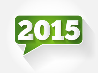 2015 text message bubble, flat business concept background