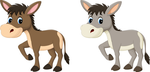 Funny donkey cartoon - 106272653