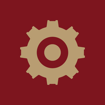recommend clip art: The gear icon. Settings symbol. Flat