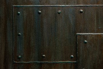 Fototapeta premium Metal background with seams horizontal texture