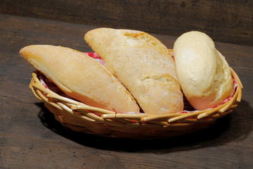 Various types of bread rolls, cakes, bun