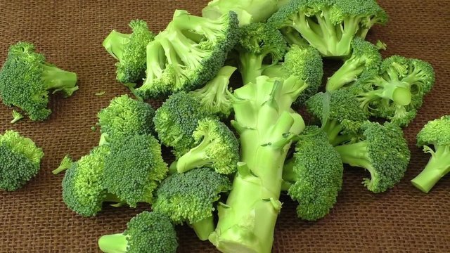 Fresh broccoli on the table
