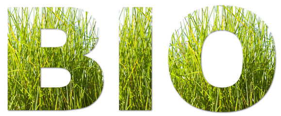 nature bio, fond blanc