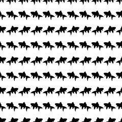 Naklejka premium Seamless vector background with marine fish. Print. Cloth design, wallpaper.