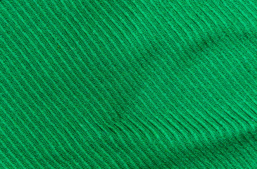 Obraz premium The Diagonal texture of green thick woolen cloth