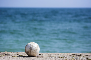 ball on a beach