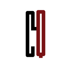 CQ initial logo red and black