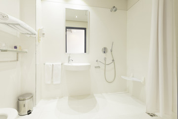 Shower room for disabled people