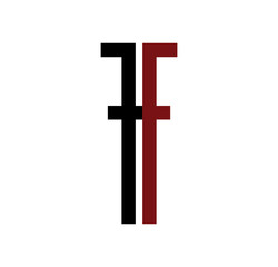 FF initial logo red and black