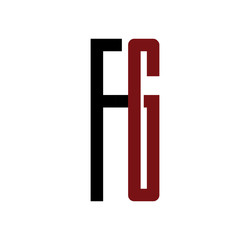 FG initial logo red and black