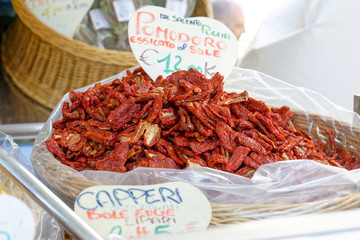 dry tomato at market