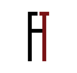 FT initial logo red and black