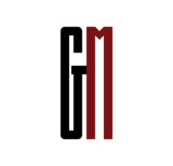 GM initial logo red and black