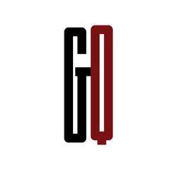 GQ initial logo red and black