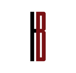 IB initial logo red and black