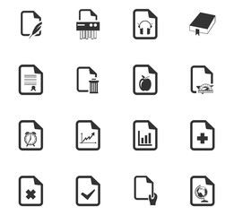 Documents icons set
