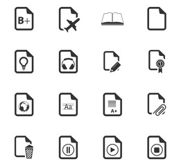 Documents icons set