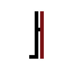 LI initial logo red and black