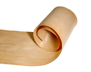Birch wood Veneer on a Roll
