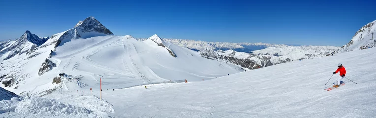Papier Peint photo Lavable Sports dhiver Austria ski panoramic landscape
