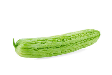 Bitter melon , Bitter gourd on white background